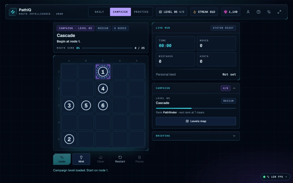 PathIQ Game Desktop Experience